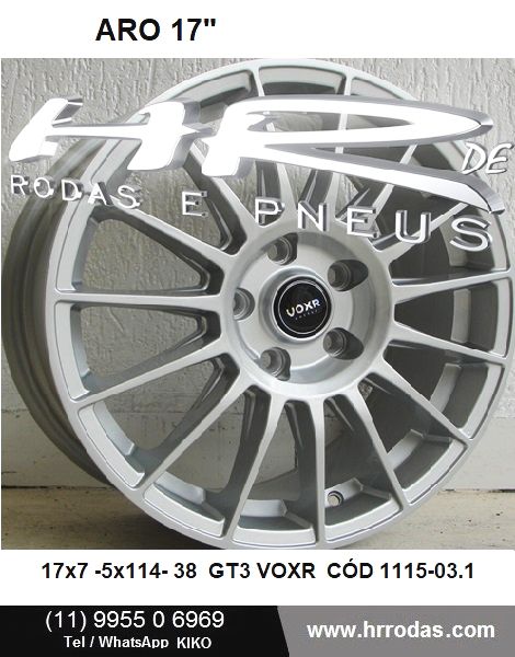 4 RODAS 17 X 7 – FUR 5 X 114 – ET 38 GT3 VOXR | HR Rodas e Pneus